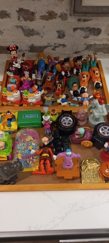 Large Lot of 42 1990's Vintage McDonalds Wendys Burger King etc Happy Meal Toys
