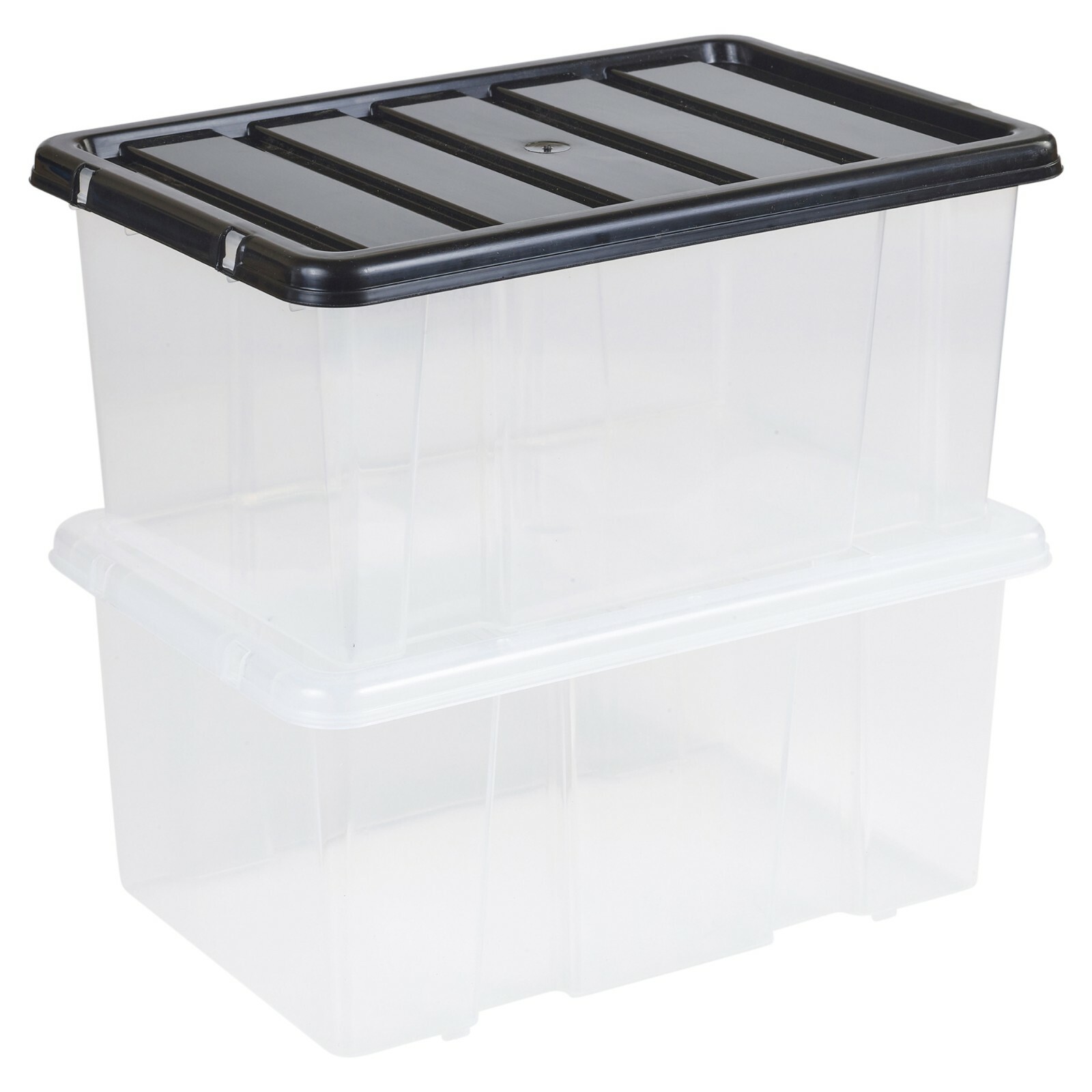 Plastic Storage Boxes Clip Lid Quality Stackable Container Lightweight