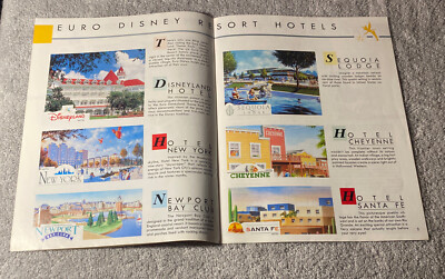 Euro Disney Disneyland Paris Vacations France 1992 Walt Disney