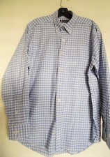 MEN'S RALPH LAUREN CHAPS  BLUE PLAID DRESS SHIRT  SZ  16 16 1/2 34-35