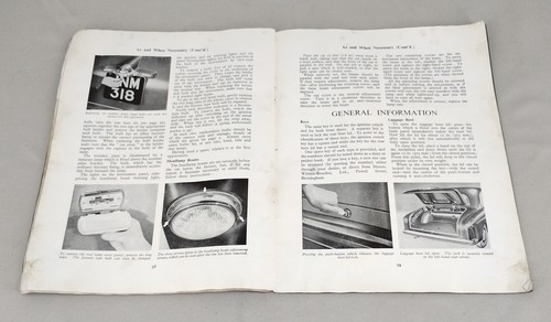 1954 FACTORY ISSUE VAUXHALL WYVERN E OWNER'S HANDBOOK - FOLD OUT WIRING DIAGRAM - Picture 7 of 11