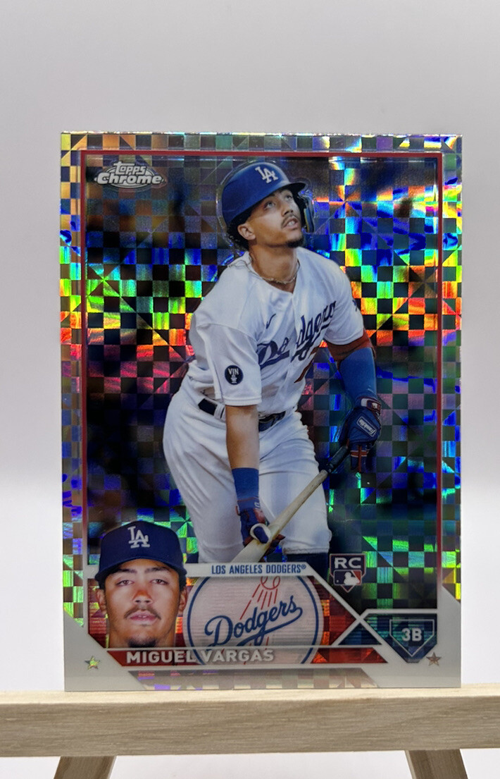 2023 Topps Chrome XFractor MIGUEL VARGAS Rookie RC Refractor #161 Dodgers