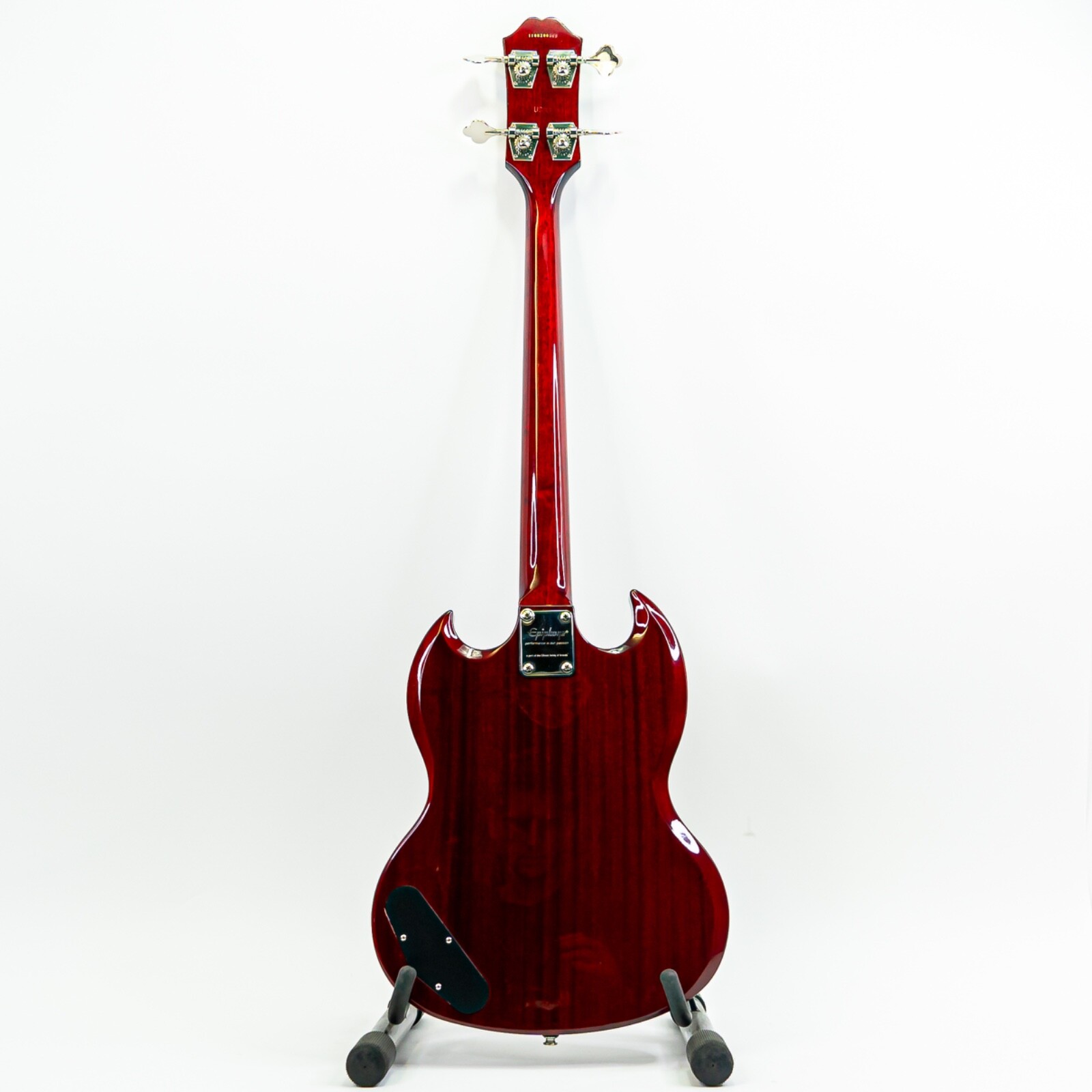 2011 Epiphone EB-0 SG Bass Cherry Red w/ Artec Sidewinder AlNiCo V Pickup