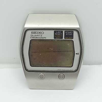 カ*房様 ポータブルMDプレーヤーセット SEIKO TV-5 & SONY M Seiko M159-5010 Quartz Chronograph Digital Vintage Watch For Parts