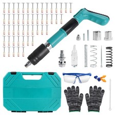Portable Nail Gun w/50Pcs Nails Manual Nailer Gun for Concrete Wall Woodworking