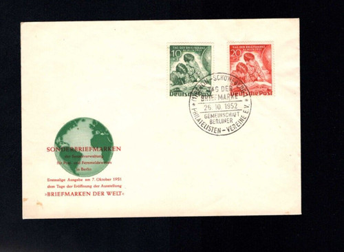 Berlin 1952 - No. 80 E 81 On Special Envelope (BA-4)