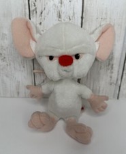 Vintage 1994 Dakin Animaniacs Pinky  the Brain Plush Pinky 10  The Brain 8  