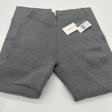 Good American Palazzo Pant with side slit ribbed size 2 gray NWT