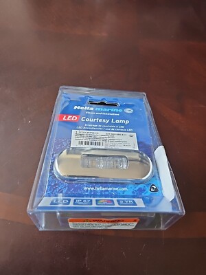 New Hella Marine LED Courtesy Lamp Step Light w/polished SS Rim Free Ship
