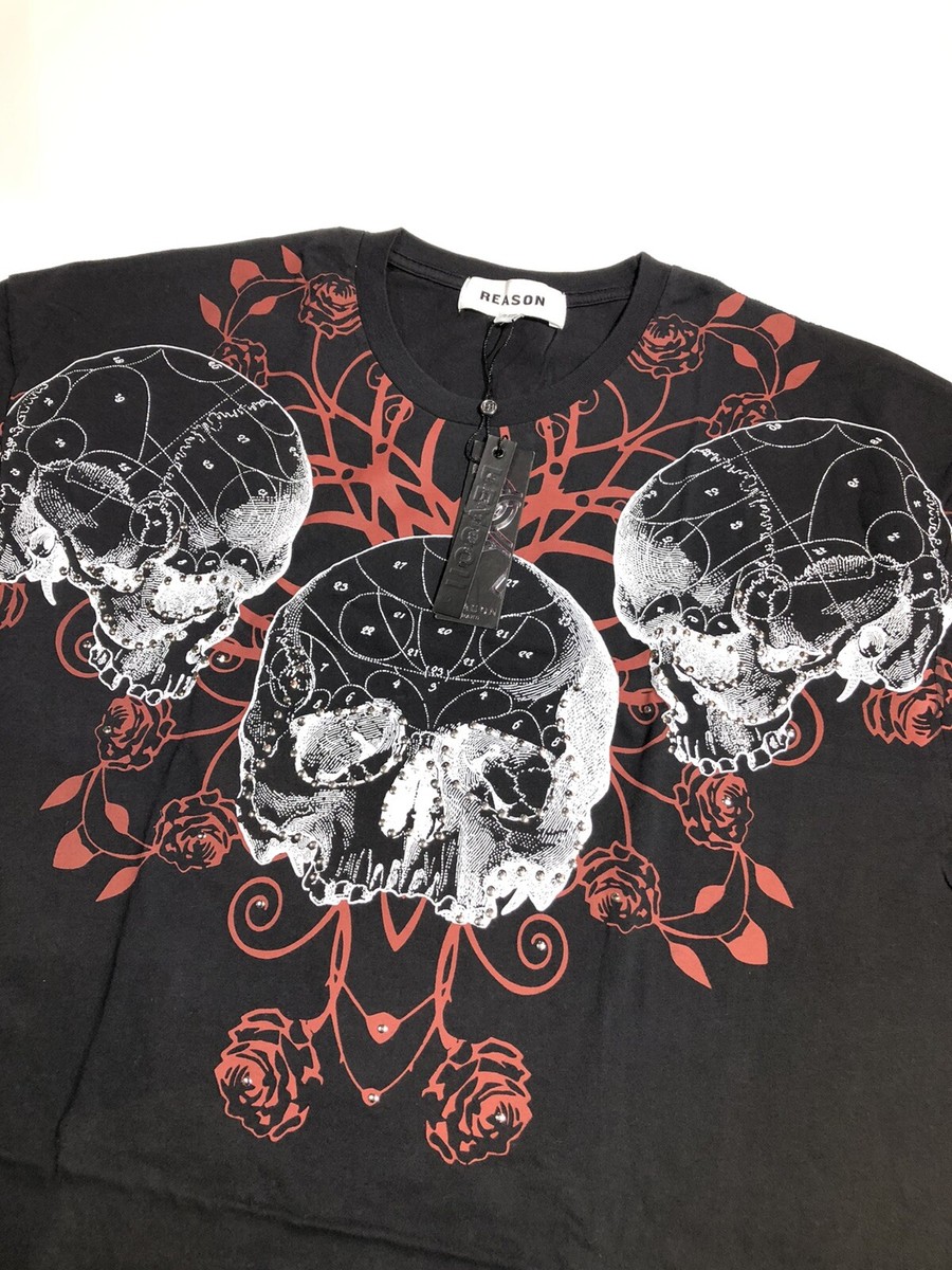 reason様 Reason Graphic Tee Black/Red/White Sz 2XL NWT 100% Authentic | eBay