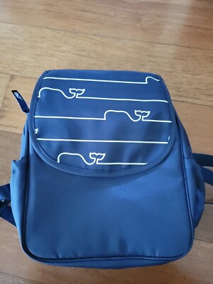 Vineyard Vines Navy Blue/White Whale Diaper Bag Backpack w  display picture 3