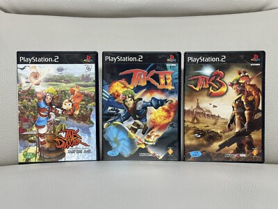 SUPER RARE Korean Jak and Daxter 1 2 3 PS2 Korean Version Full Set