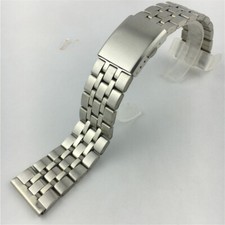 Men's High Quality Stainless Steel Watch Band Strap Metal 18 20 22mm Universal