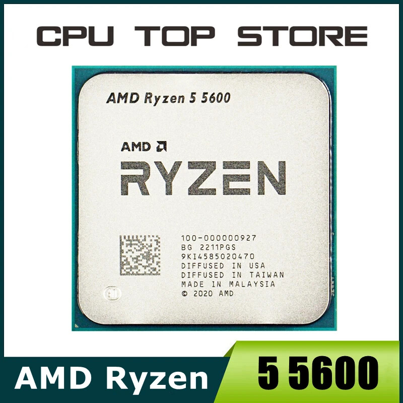 Ryzen 5 5600 3.5GHz 6-Core 12-Thread 32MB L3 Cache 65W AM4 CPU