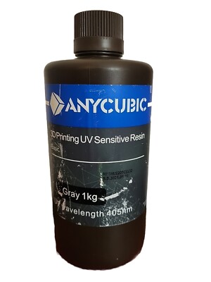Anycubic 3D Printer UV Sensitive Basic Resin UV Wavelength 405nm Gray 1kg 