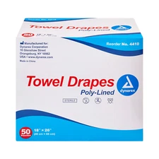 Dynarex Disposable Towel Drapes Plain, Sterile