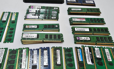 10x 2GB DDR2 PC RAM Mix Restposten Arbeitsspeicher für 98/XP Computer 240 Pin