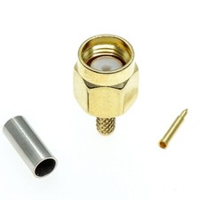 SMA male plug crimp for RG174 RG179 RG316 cable RF Coaxial adapter Connector