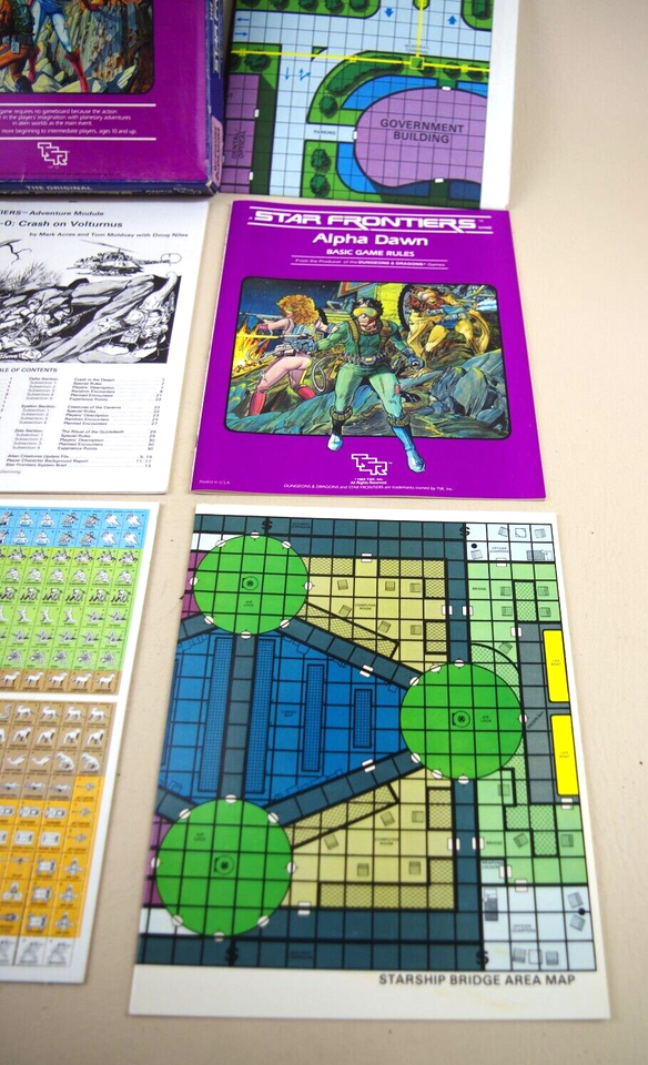 Figurines Vintage TSR Star Frontiers 1983 - N°5803 : Winged Ripper Et Sandshark - Neuf, Collection Donjons & Dragons