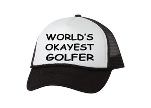 funny golf trucker hats