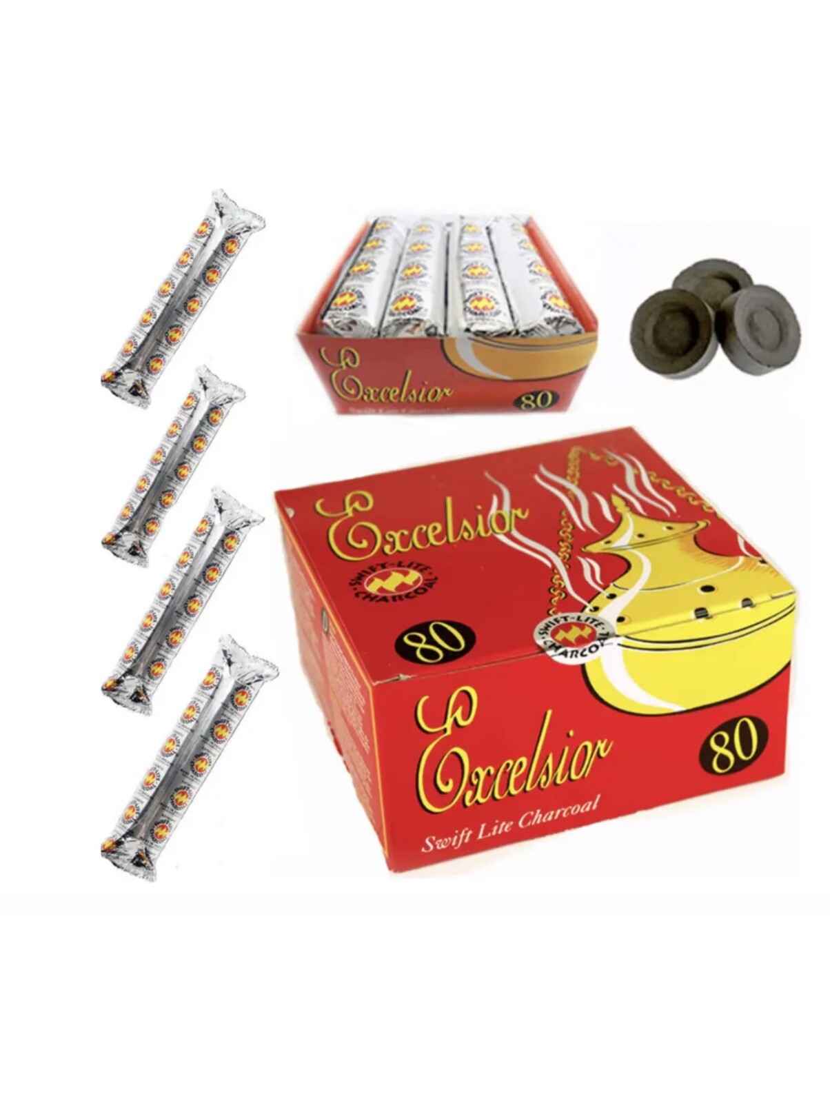 SHISHA HOOKAH CHARCOAL BAKHOOR INCENSE BURNER COAL TABLETS FOR Nakhla