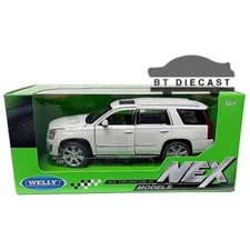 WELLY 24084 2017 CADILLAC ESCALADE 1/24 - 1/27 DIECAST MODEL CAR WHITE