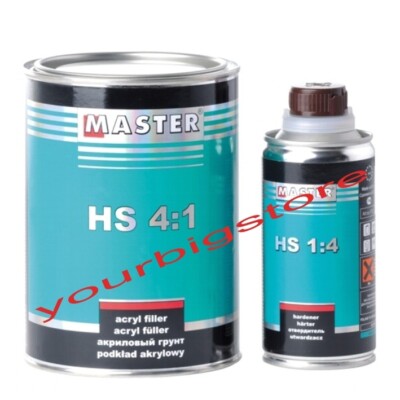 Grundierung 2K 1L HS Füller 4:1 Weiß Master Acryl Troton Primer Filler Härter