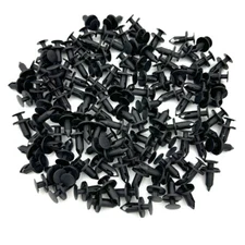 120PCS 8mm Bumper Retainer Clips Auto Car Plastic Push Rivets Fastener Fender