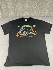 Delta apparel size L California vibes Black T-shirt with bear