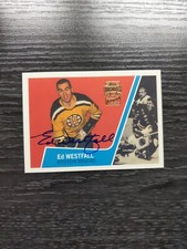 2001-02 Topps O-PEE-CHEE Archives Ed Westfall Autograph Bruins