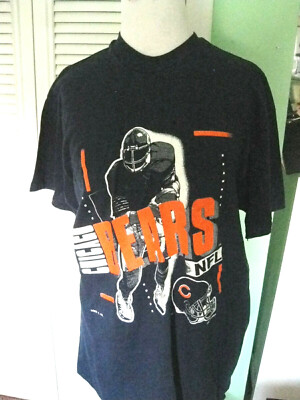 Vtg Chicago Bears T-Shirt Sz XL Stedman LOGO 7  Single Stitch 1990 USA RARE