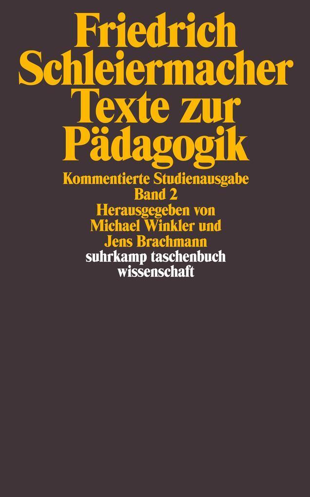 Thumbnail - Texte Zur Pädagogik 2 | 2000 | Deutsch