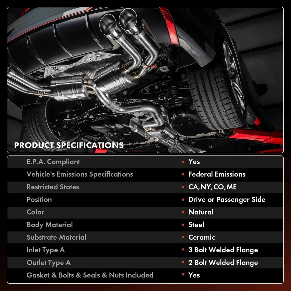 Convertidor catalítico izquierdo o derecho para Toyota Land Cruiser 1998-2006 Lexus LX470 Foto 3 de 4