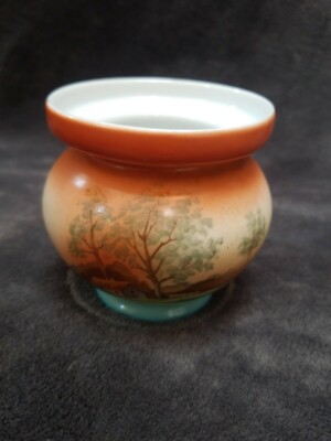 Tschechoslowakei Vase Keramik Ornament Made in Czechoslovakia Ombre Landhausvase