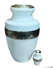 Cremation Urn, Adult, Metal, titled " Ivory",  Full Size Only 