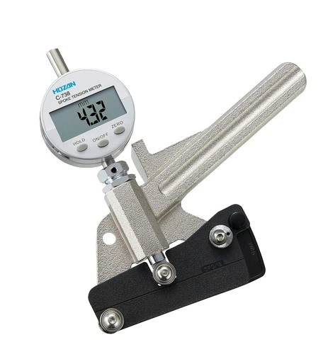 Hozan C-738 Spoke Tension Meter with Digital Display  Silver  7.3 x 7.1 inches