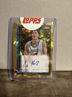 Kon Knueppel Topps Chrome Sapphire Gold Auto /50 — On Card Auto