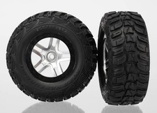 Traxxas 6874 - Kumho Tires, SCT Split Spoke Wheels, Satin Chrome 2 