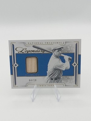 2024 Panini National Treasures Jimmie Foxx Legendary Lumber Holo Gold /10 Relic