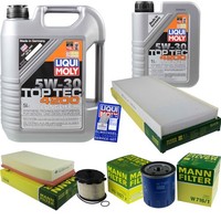 Inspektionskit Filter Liqui Moly ÖL 6L 5W-30 FüR CitroëN Jumpy U6U 1.9 D 70