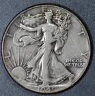 1941 50C WALKING LIBERTY SILVER HALF DOLLAR KM# 142 Circulated A6339