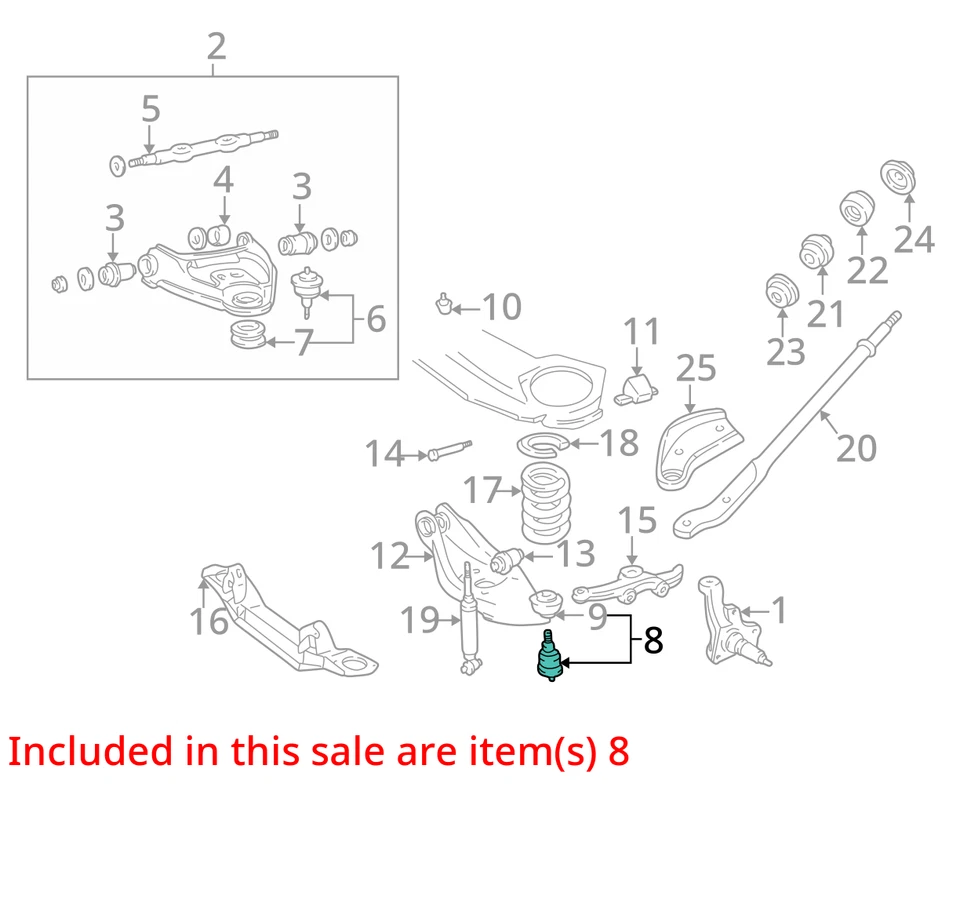 SE ADAPTA A DODGE DAKOTA B3500 LWR 1993-2000 CNTRL BRAZO RÓTULA P 3837088AC - NUEVO Foto 3 de 4