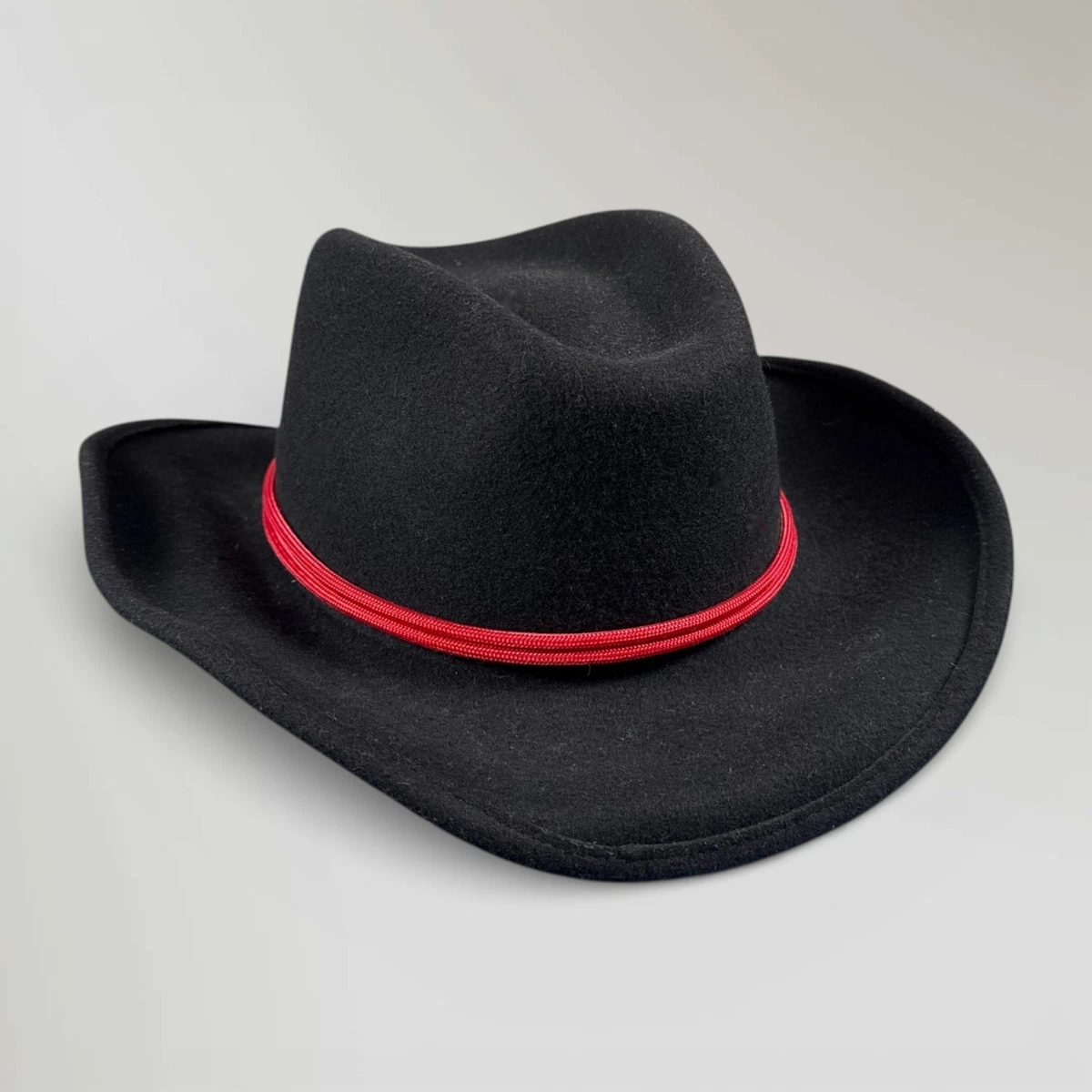 Chapeau Cowboy Western Express Noir, Taille 7 1/8 (57), Bandeau, Très Bon état