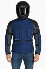 Herren Motorradjacke Textil mit CE-Protektoren Roller Touring Quad Bikerjacke