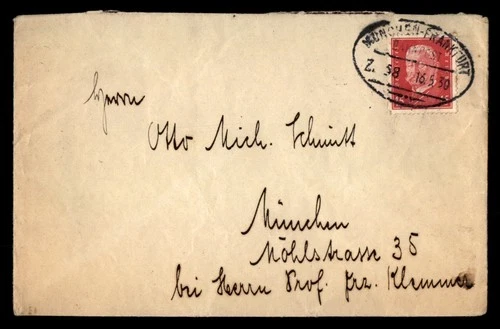 Mayfairstamps Germany 1930 Munchen Frankfurt Cover aax_03531
