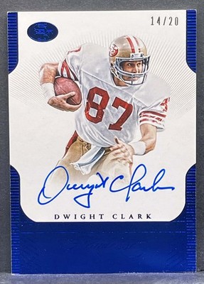 2015 Panini Flawless Victors - Dwight Clark - Autograph #FVA-DC On-Card AUTO /20
