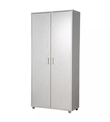 ARMADIO 2 ANTE BATTENTI BELLAHOME EFFETTO VENATO BIANCO 78X35X170 CM