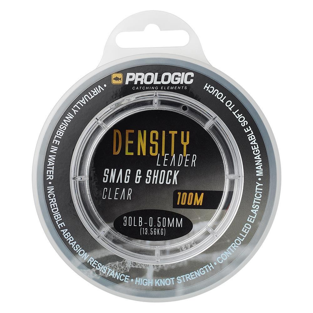 Ударопрочный шнур Prologic Density Snag - Shock Leader 100 м 050 мм 136 кг 30 фунтов прозрачного шлагшнура 3290₽
