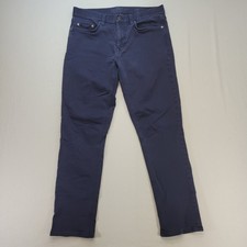 Banana Republic Traveler Pants Mens 32x30 Navy Blue Slim Fit Chino Stretch