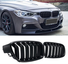 Grill Kühlergrill  Doppelsteg Schwarz Glanz für BMW 3er F30 F31 11-19 Nieren